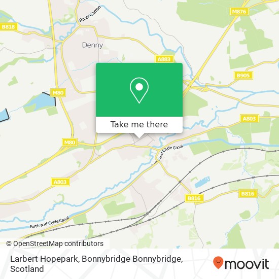 Larbert Hopepark, Bonnybridge Bonnybridge map
