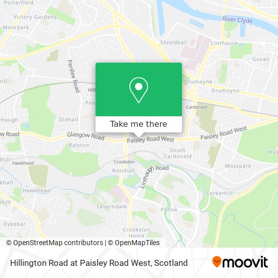 Hillington Road at Paisley Road West map