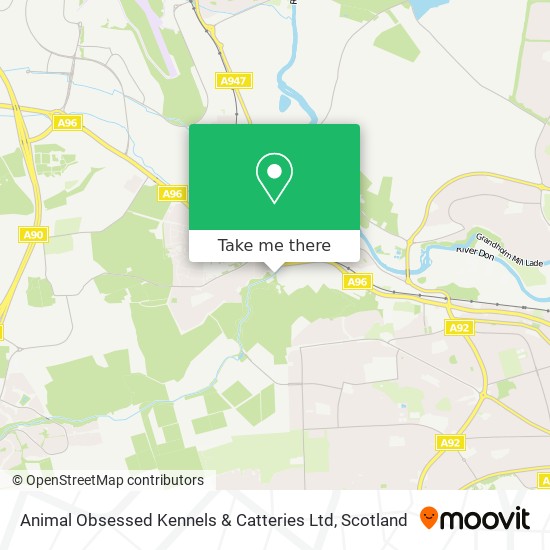 Animal Obsessed Kennels & Catteries Ltd map