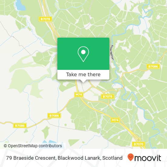 79 Braeside Crescent, Blackwood Lanark map