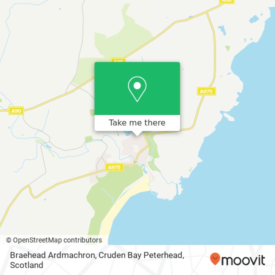 Braehead Ardmachron, Cruden Bay Peterhead map