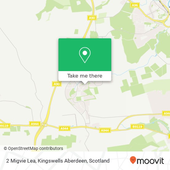 2 Migvie Lea, Kingswells Aberdeen map