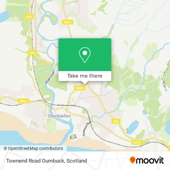 Townend Road Dumbuck map
