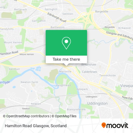 Hamilton Road Glasgow map