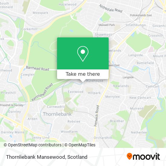 Thornliebank Mansewood map