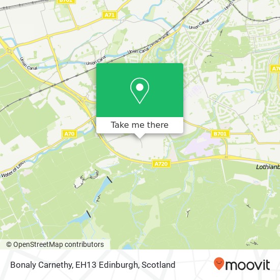 Bonaly Carnethy, EH13 Edinburgh map