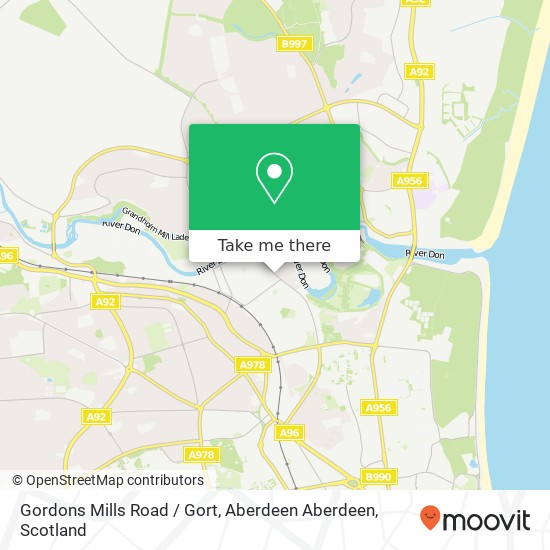 Gordons Mills Road / Gort, Aberdeen Aberdeen map