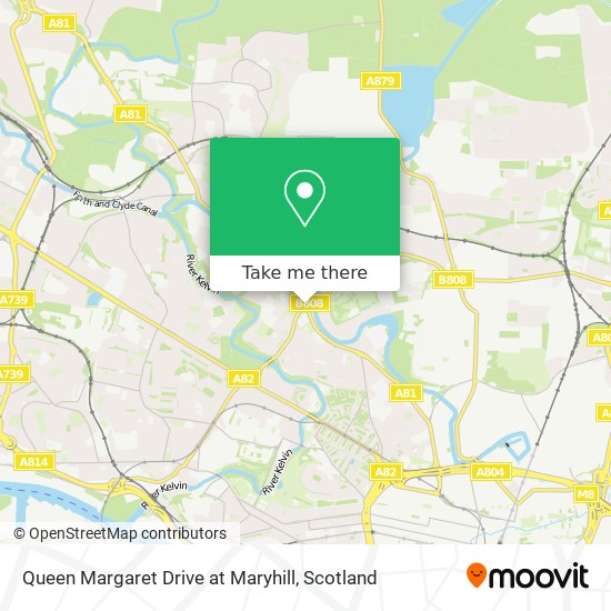 Queen Margaret Drive at Maryhill map