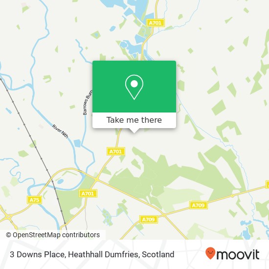 3 Downs Place, Heathhall Dumfries map