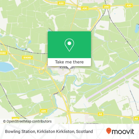 Bowling Station, Kirkliston Kirkliston map