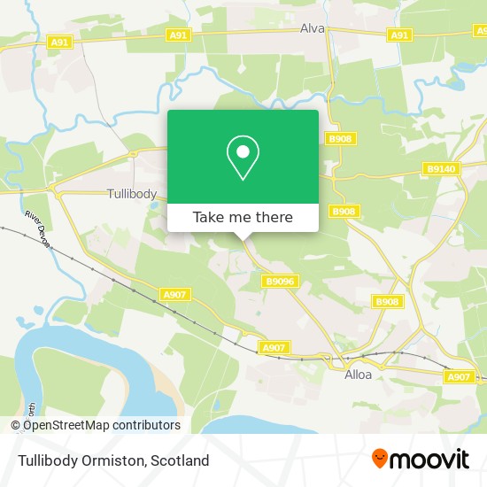 Tullibody Ormiston map