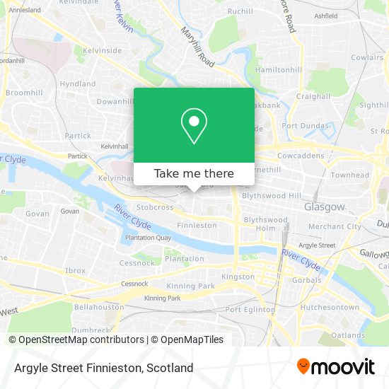 Argyle Street Finnieston map