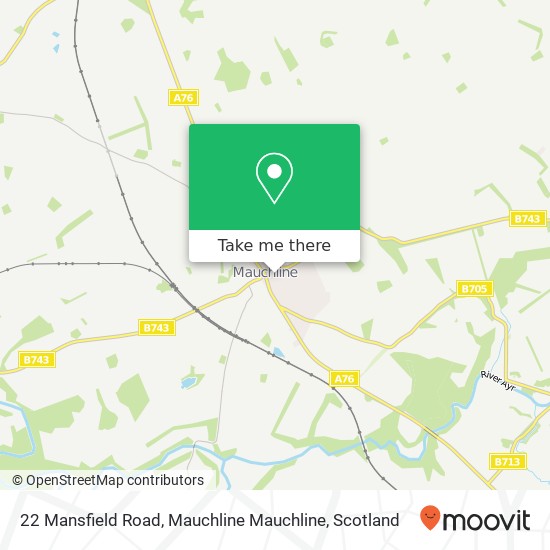 22 Mansfield Road, Mauchline Mauchline map