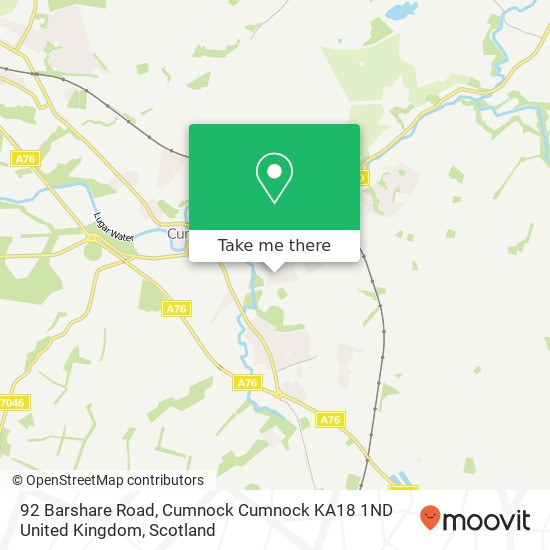 92 Barshare Road, Cumnock Cumnock KA18 1ND United Kingdom map