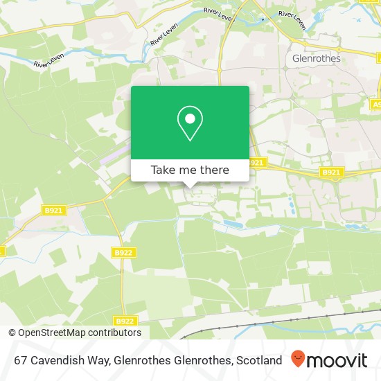 67 Cavendish Way, Glenrothes Glenrothes map