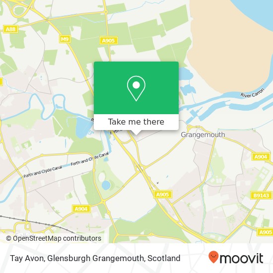 Tay Avon, Glensburgh Grangemouth map