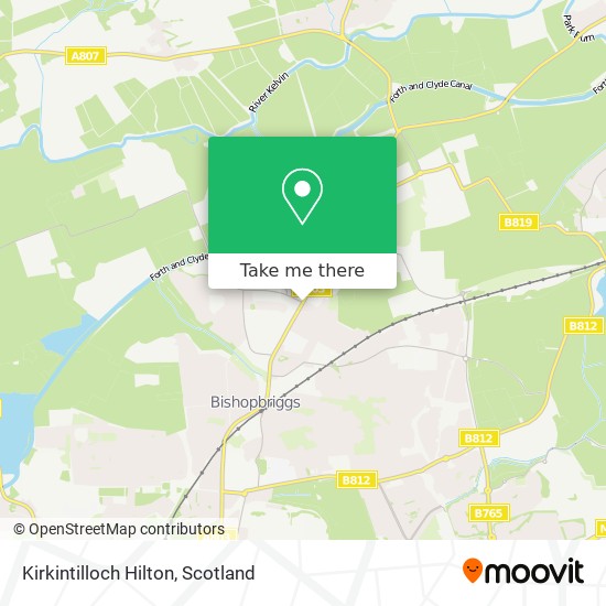 Kirkintilloch Hilton map