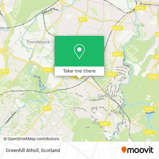 Greenhill Atholl map