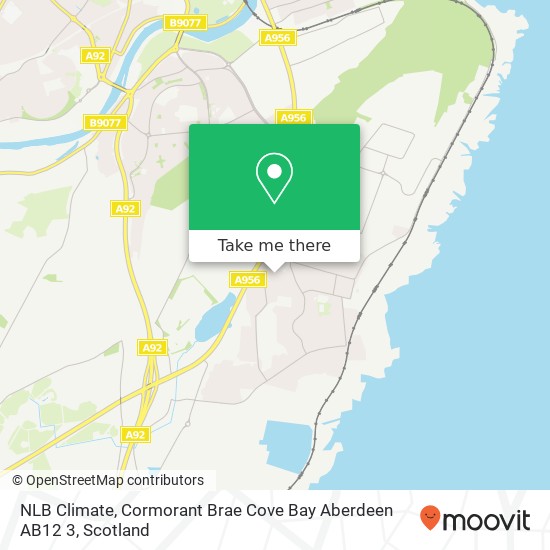 NLB Climate, Cormorant Brae Cove Bay Aberdeen AB12 3 map