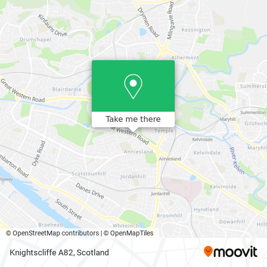 Knightscliffe A82 map