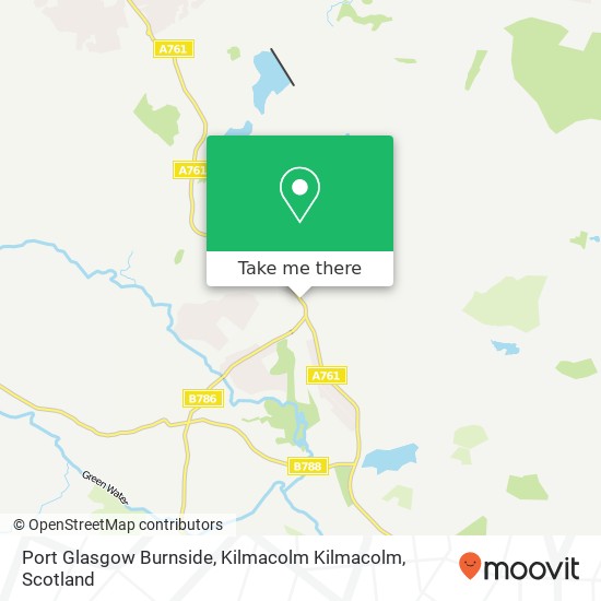 Port Glasgow Burnside, Kilmacolm Kilmacolm map