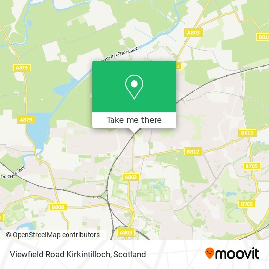Viewfield Road Kirkintilloch map
