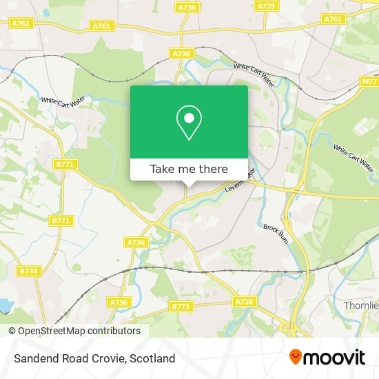Sandend Road Crovie map