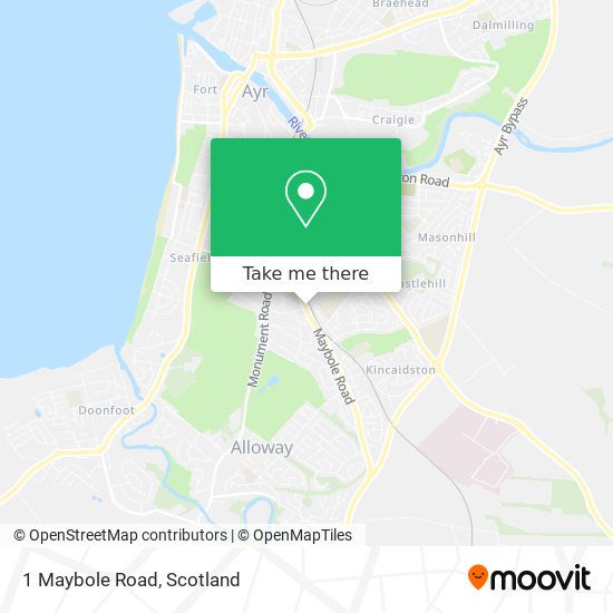 1 Maybole Road map