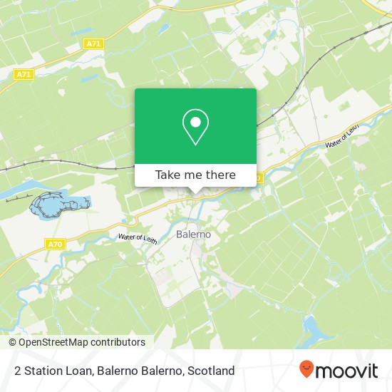 2 Station Loan, Balerno Balerno map