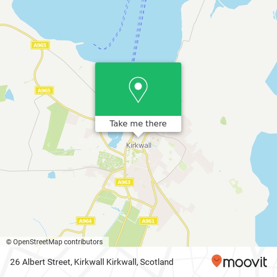 26 Albert Street, Kirkwall Kirkwall map