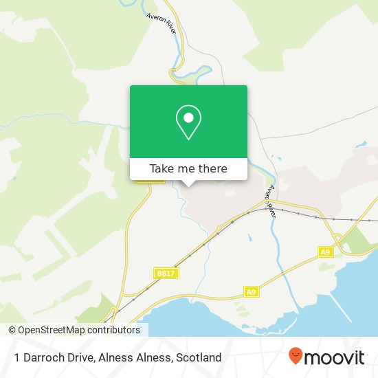 1 Darroch Drive, Alness Alness map