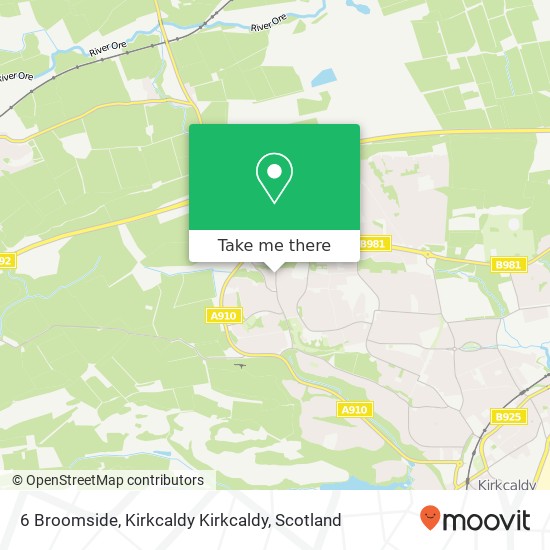 6 Broomside, Kirkcaldy Kirkcaldy map