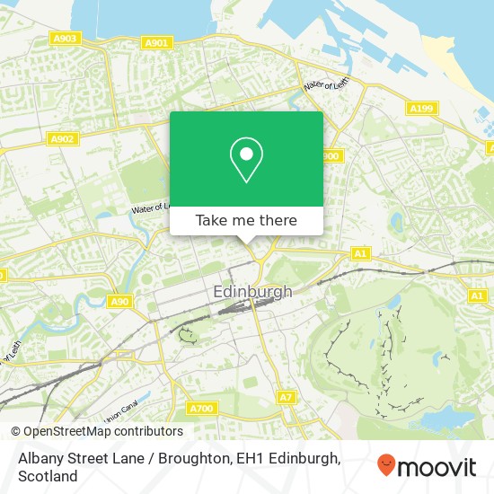 Albany Street Lane / Broughton, EH1 Edinburgh map