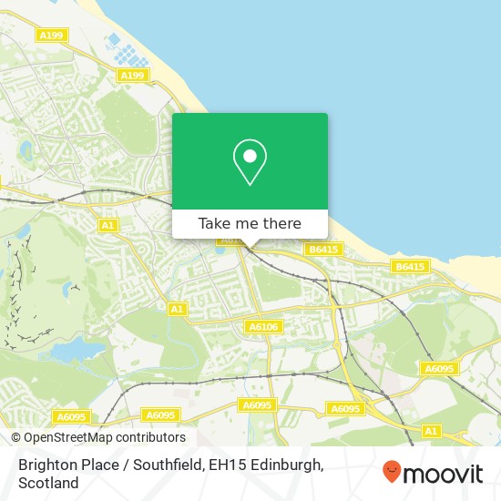 Brighton Place / Southfield, EH15 Edinburgh map