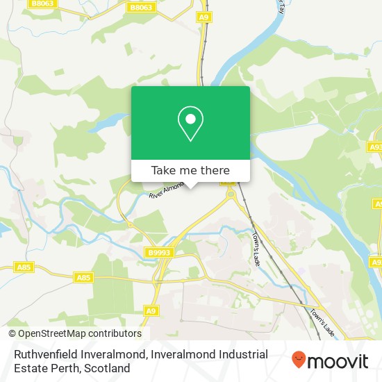 Ruthvenfield Inveralmond, Inveralmond Industrial Estate Perth map