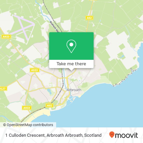 1 Culloden Crescent, Arbroath Arbroath map