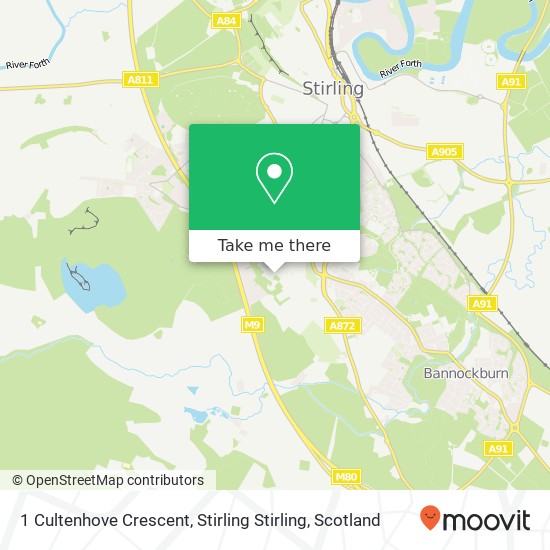 1 Cultenhove Crescent, Stirling Stirling map