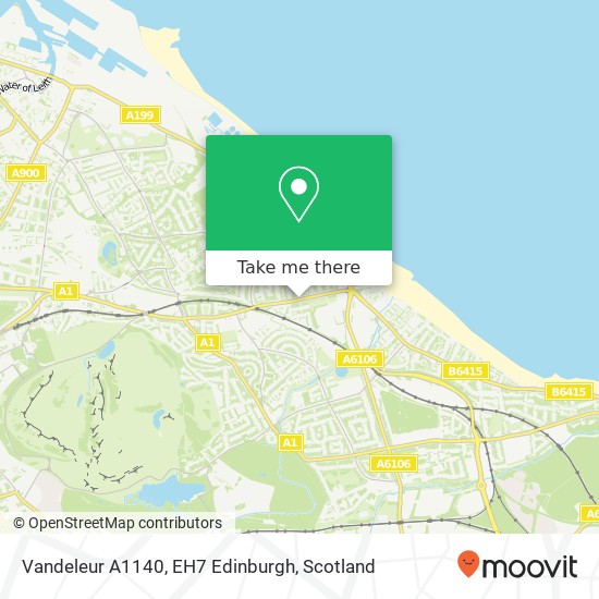 Vandeleur A1140, EH7 Edinburgh map