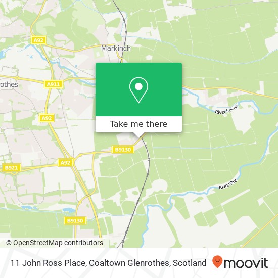 11 John Ross Place, Coaltown Glenrothes map