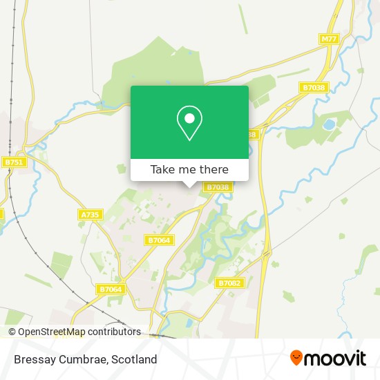 Bressay Cumbrae map