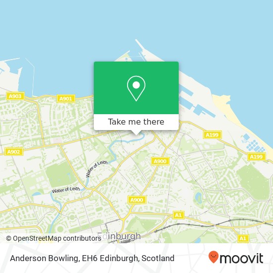 Anderson Bowling, EH6 Edinburgh map