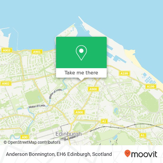 Anderson Bonnington, EH6 Edinburgh map
