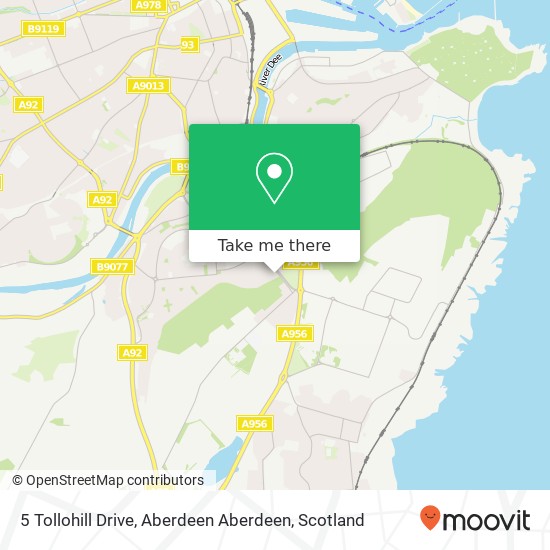 5 Tollohill Drive, Aberdeen Aberdeen map