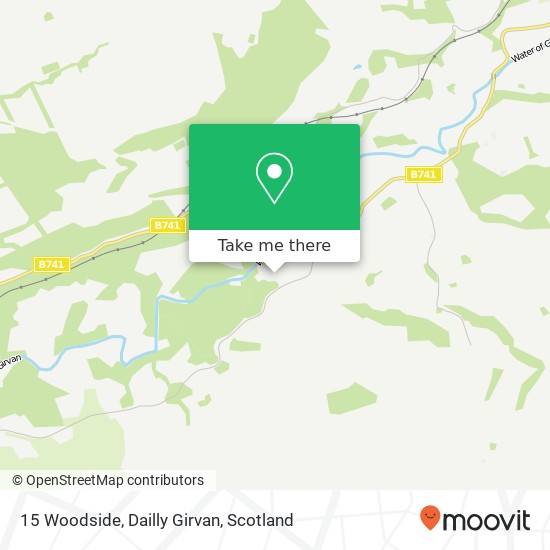 15 Woodside, Dailly Girvan map