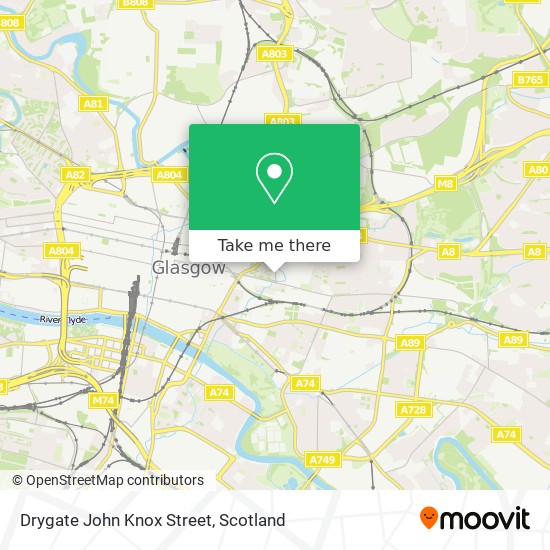 Drygate John Knox Street map
