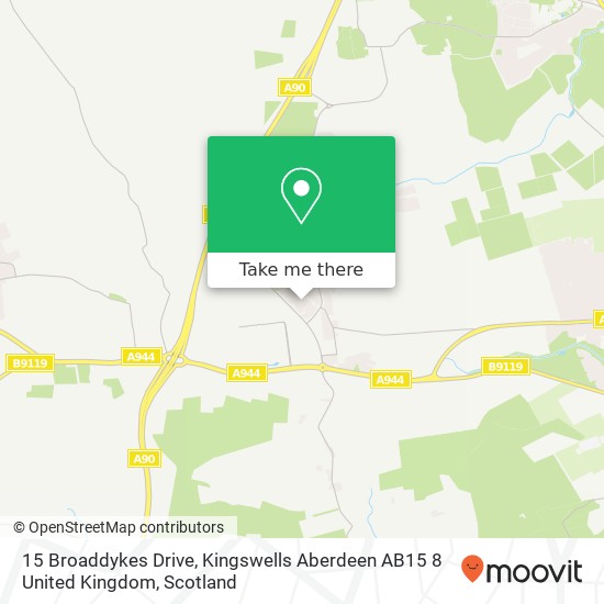 15 Broaddykes Drive, Kingswells Aberdeen AB15 8 United Kingdom map