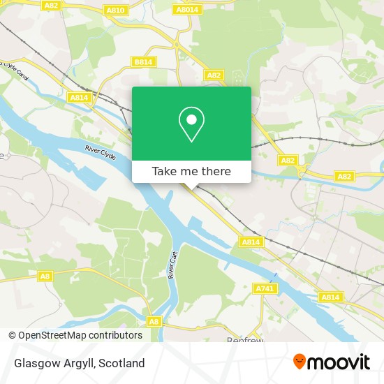 Glasgow Argyll map
