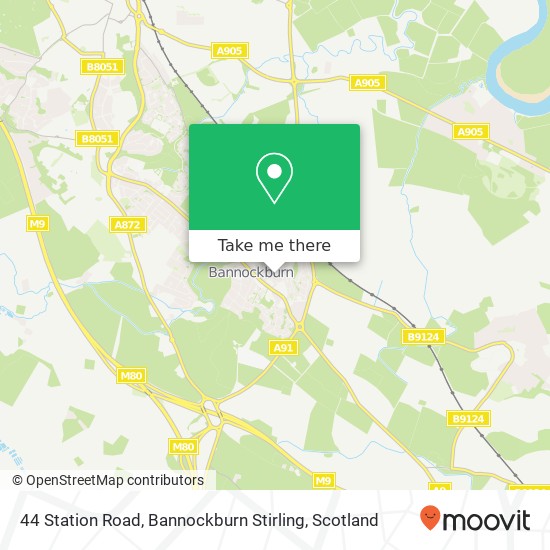 44 Station Road, Bannockburn Stirling map