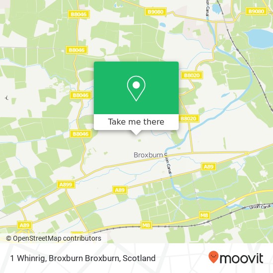 1 Whinrig, Broxburn Broxburn map
