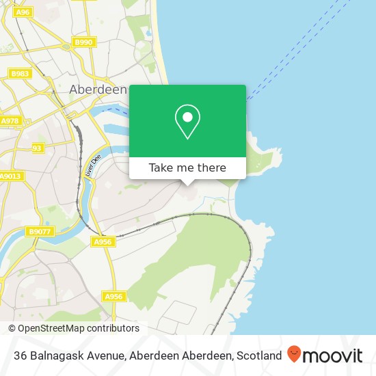 36 Balnagask Avenue, Aberdeen Aberdeen map